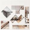 Shatterproof Mirror Sheet Silver Makeup Mirror New Non Glass Mirror Stickers  Background Decor