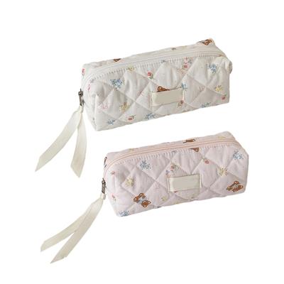 Bolsa de Lápis Estampada Estojos Macios para Lápis Porta-Canetas Organizadores de Canetas Estojo de Lápis Bolsa de Material Escolar para Escola Escritório Ao Ar Livre