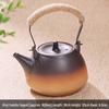 Clay Teapot with Lid and Handle for Electric or Charcoal Stove