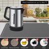 Silicone Dish Drying Mat Heat Resistant Dish Drainer Mat for Kitchen Counter Sink Refrigerator or Drawer Liner Cooktop Protector