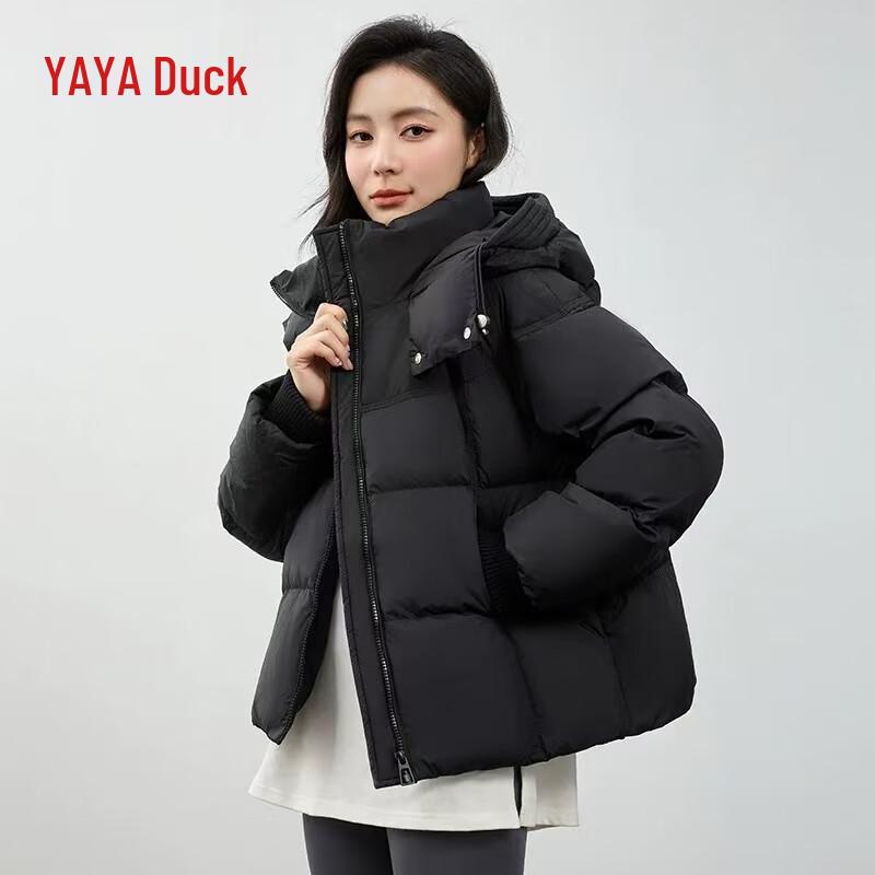 Yaya Women s Short Hooded Duck Down Jacket M