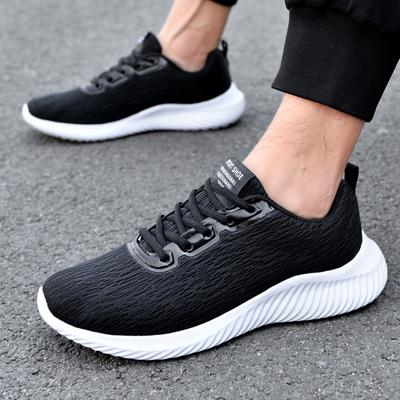 Damenschuhe Vier Jahreszeiten Neu Große 45 Größe Herren Mesh Schnürung Sportschuhe Outdoor Rutschfest Leicht Bequeme Laufschuhe