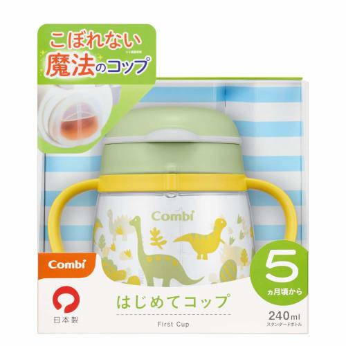 Combi Rakumug First Cup, Dinosaur, Green, 240ml