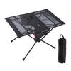 Portable Aluminium Alloy Camping Table Lightweight Outdoor Folding Garden Table with Cups Holder For Picnics Hiking BBQ