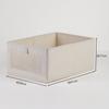 Collapsible Stackable Storage Bins Off White Fabric Closet Boxes With Window Storage Cube Baskets Container Organizers JAF234
