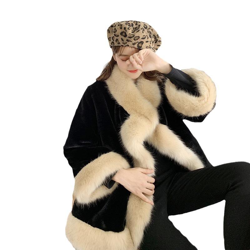 Fur Coat Women's New Autumn and Winter Fox Hair Imitation Youth Thickened Fashion Rabbit Hair Coat Loose Shawl