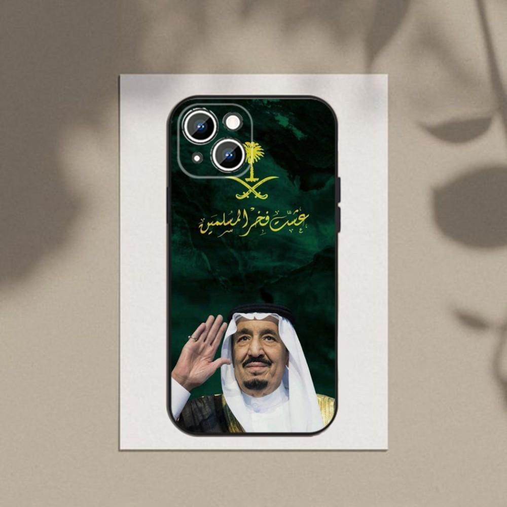 Königreich Saudi-Arabien Flagge Handyhülle für Apple iPhone 15,14,13,12,11,XS,XR,X,8,7,Pro,Max,Plus,mini Silikon Schwarz Hülle