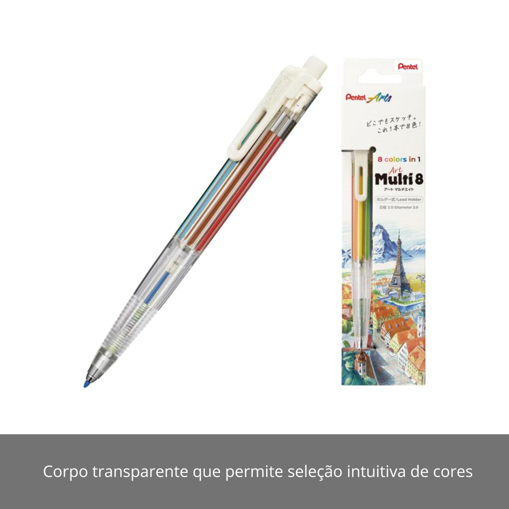 Pentel Art Multi 8 Färger XPH804 8, Stift,