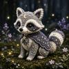 Decorative Floral Felt Craft Forest Guardians Patchwork DIY Kit, Woodland Animal Sewing Pre-cut Creative Hobby Embroidery Supplies Fabric Kit