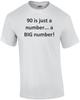 90 Is Just a Number... a BIG Number! Happy Birthday T-Shirt Shirt Unisex T-Shirt