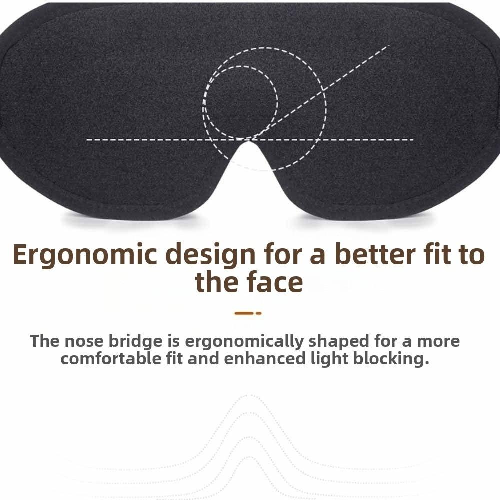 Slow Rebound Blackout Eye Mask Soft Sleeping Aid Eyepatch Eyeshade 3D Sleep Mask  Travel