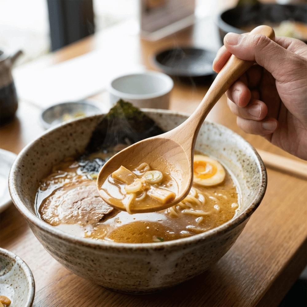 

Pointed Tip Duck Bill Spoon With Curved Handle Wooden Spoon Porridge Spoon Home Kitchen Short Handle