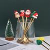 4/6Pcs Christmas Fork And Spoon Set,Stainless Steel Creative Tableware,Coffee Tea Dessert Forks And Spoons Gift Set
