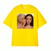 Comfort Funny Gossip Doll Spilling The Tea Whispering Meme T Shirts Unisex Women Fashion Oversized Tshirts Summer Cotton Tee Shirt