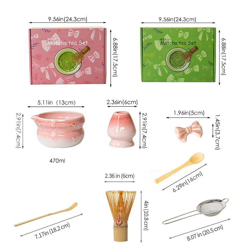 Vysoce hodnotná sada matcha čaje Keramika s vypálenou glazurou Baibenli Šlehačka na čaj Japonská sada matcha