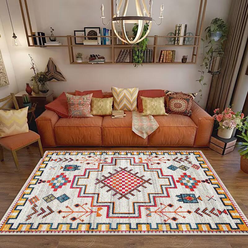 

Богемный Большой Размер Нескользящий Декор Ковер для Дома Гостиной Мягкий Складной Декор Комнаты Ковер для Спальни Легкая Чистка Коврик для Дивана Стола 100*200cm