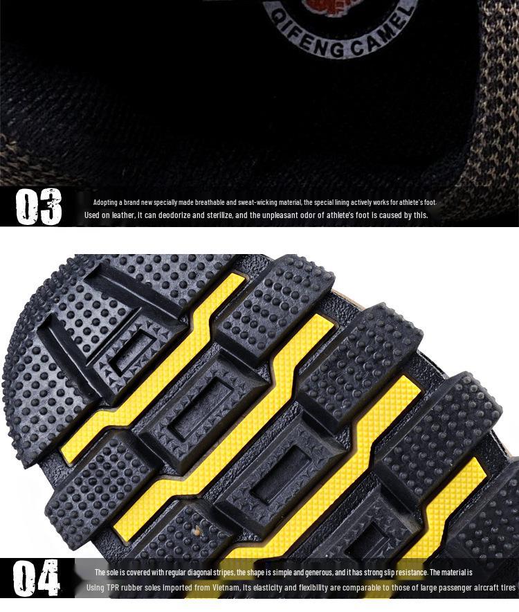 2025 Unisex Leather Hiking Shoes - Spring/Autumn Outdoor Trekking, Large Size, Dad Style