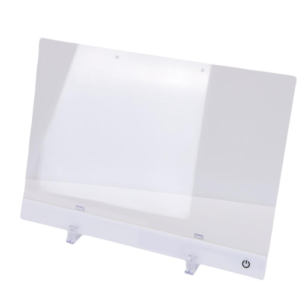LED Note Board 7 Colors Acrylic Dry Erase 4 Modes Drawing Writing Light Up Message Glow Rewritable Memo Board 11.8x8in with 7 Marker Pens Stand