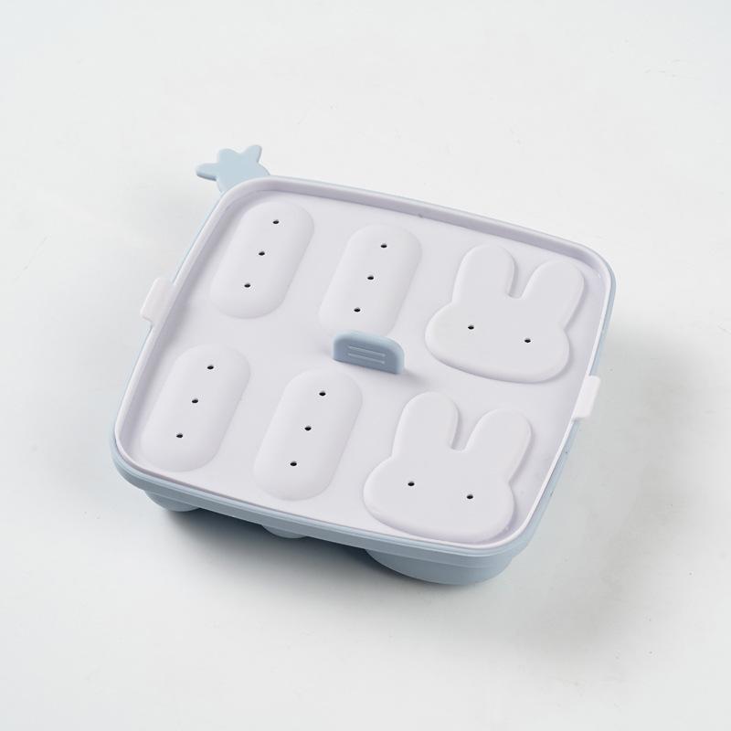 

Форма для детского рисового пирога, силиконовая, для варки на пару и приготовления, инструмент для прикорма, форма для детской колбасы, мультяшная, форма для парового пирога и колбасы серо голубой