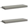 2 Piece Bench Cushions SOEST 2 Pcs. 100percent  Polyester Gray