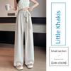 Autumn New Arrival Work Clothing Ice Silk Cotton Linen Lace-up Suit Loose Pants High Waist Slim Looking Casual Mop Straight-leg Yamamoto Pants