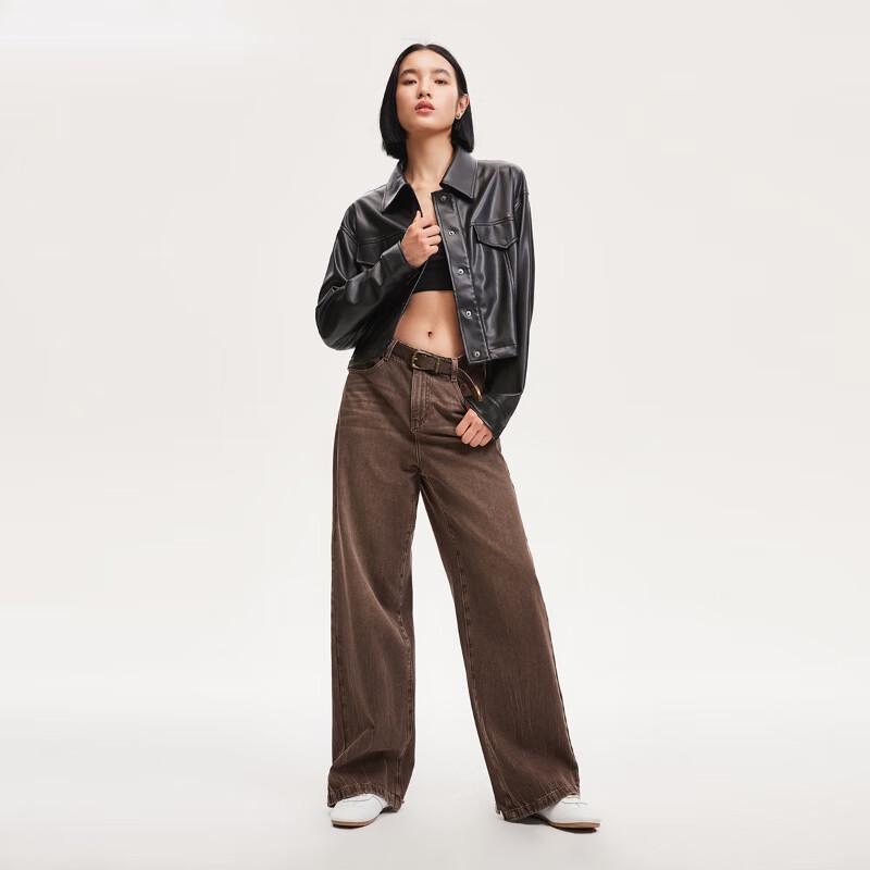 

VEROMODA Women s Mid-Waist Straight-Leg Distressed Jeans M