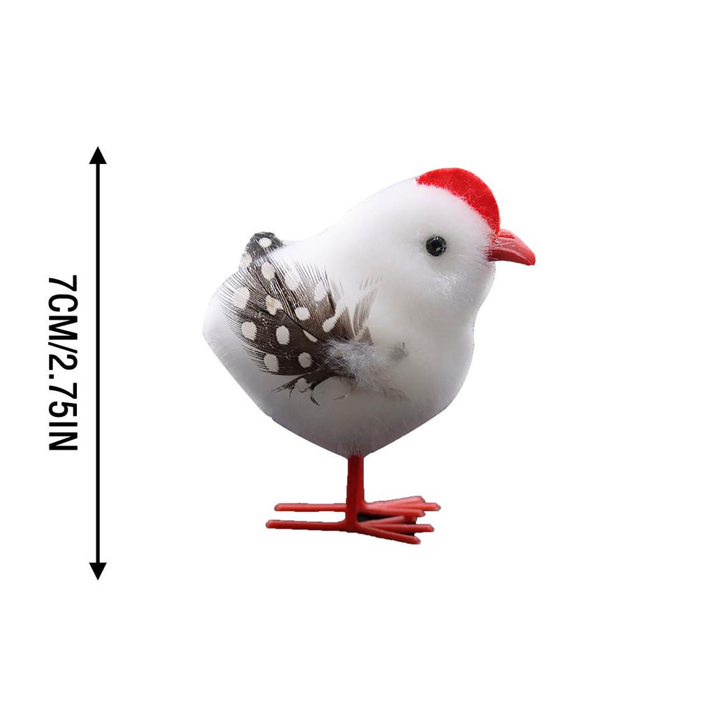 Kuřátka Chlupatá Kuřata Na Velikonoce Stojí Na Stole V Mechové Zahradě