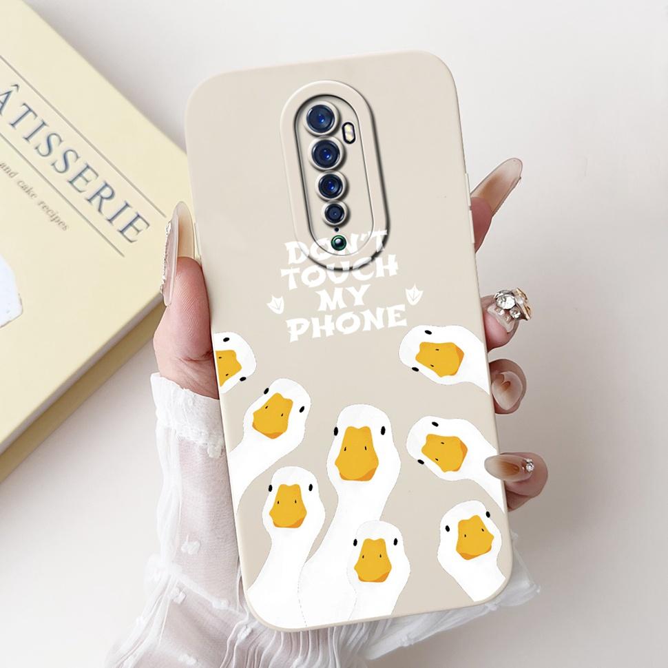 For Oppo Reno 2 2F Case Cute Rabbit Painted Cover Soft Silicone TPU Phone Cases For Oppo Reno2 F Reno 2F Back Cover Funda