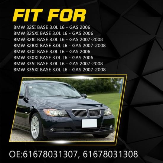 Pair FRONT BUMPER HEADLIGHT WASHER NOZZLE COVER CAP For BMW 325Xi Base 3.0L 2006