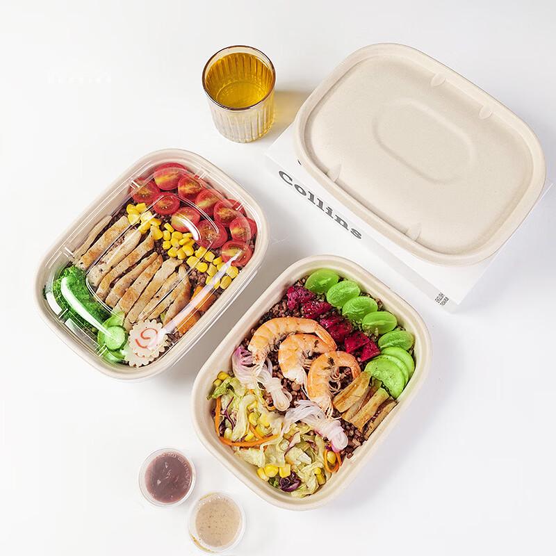 Changbaosen Kraft Paper Disposable Meal Boxes with Lids