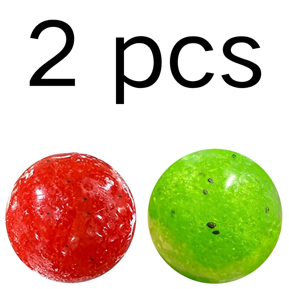 Glanzende Slush Textuur Kiwi Watermeloen Squishy Speelgoed, Handgemaakt Zacht Stressverlichtend Knijpspeelgoed, Realistisch Fruit Bureau Ornament Cadeau