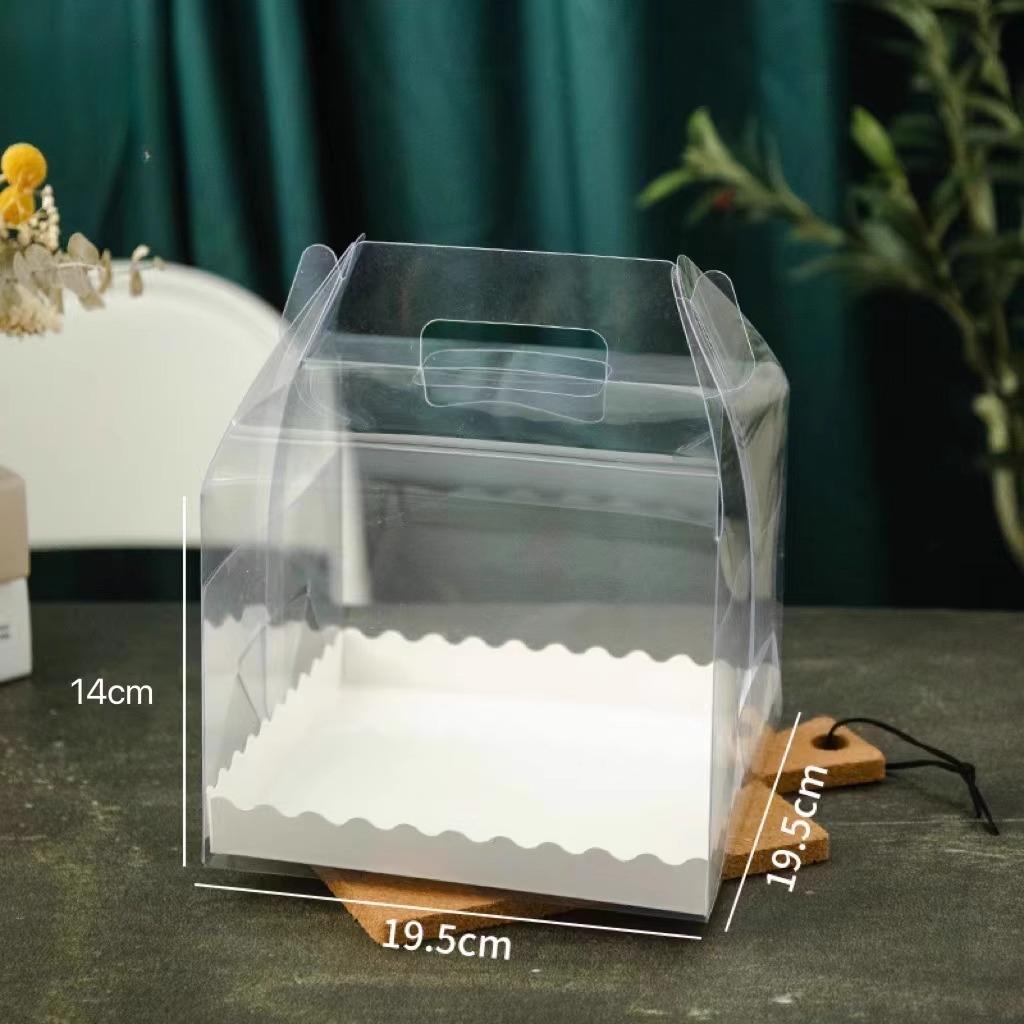 Disposable Transparent Cake Case One Piece Portable Pastry Gift Boxs Explosive Cake Portable Packaging Chest with Multiple Sizes To Choose From