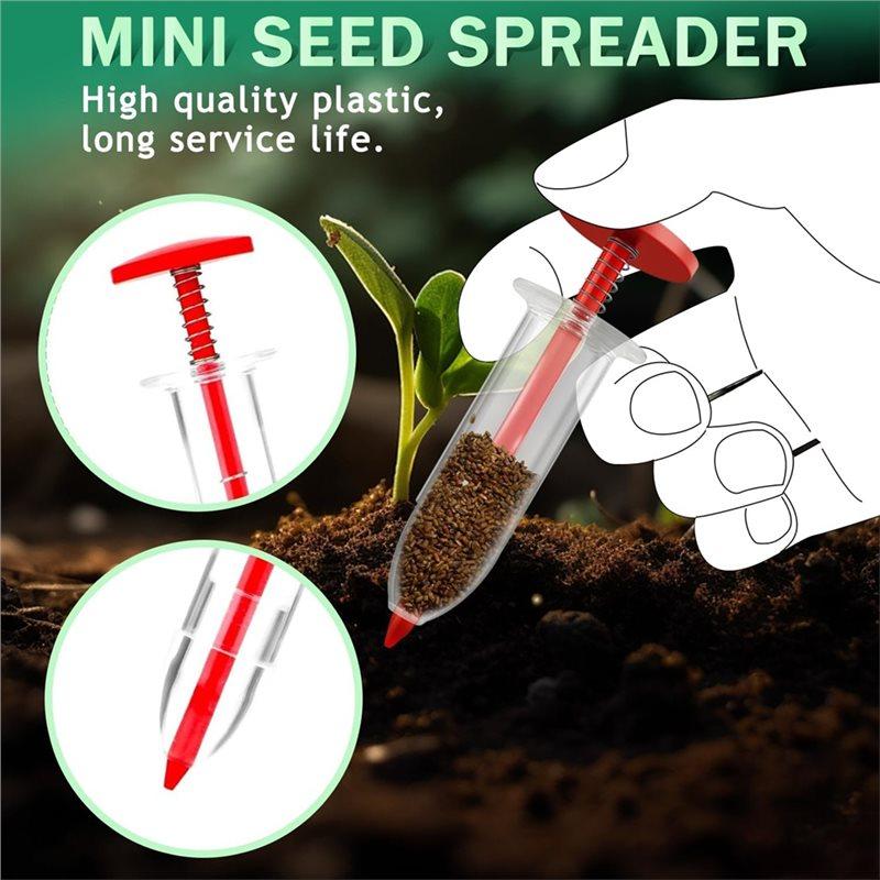 A84E-Mini Seed Spreader, Sowing Helper, Sowing Seed Dispenser With 5 Speeds, Small Seed Planter Planting Tool,For Tiny Seeds