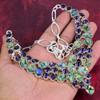 Abalone Shell, Amethyst 925 Solid Sterling Silver Necklace with Adjustable Chain, Handmade Gemstone Jewelry Necklace For Memorial Day