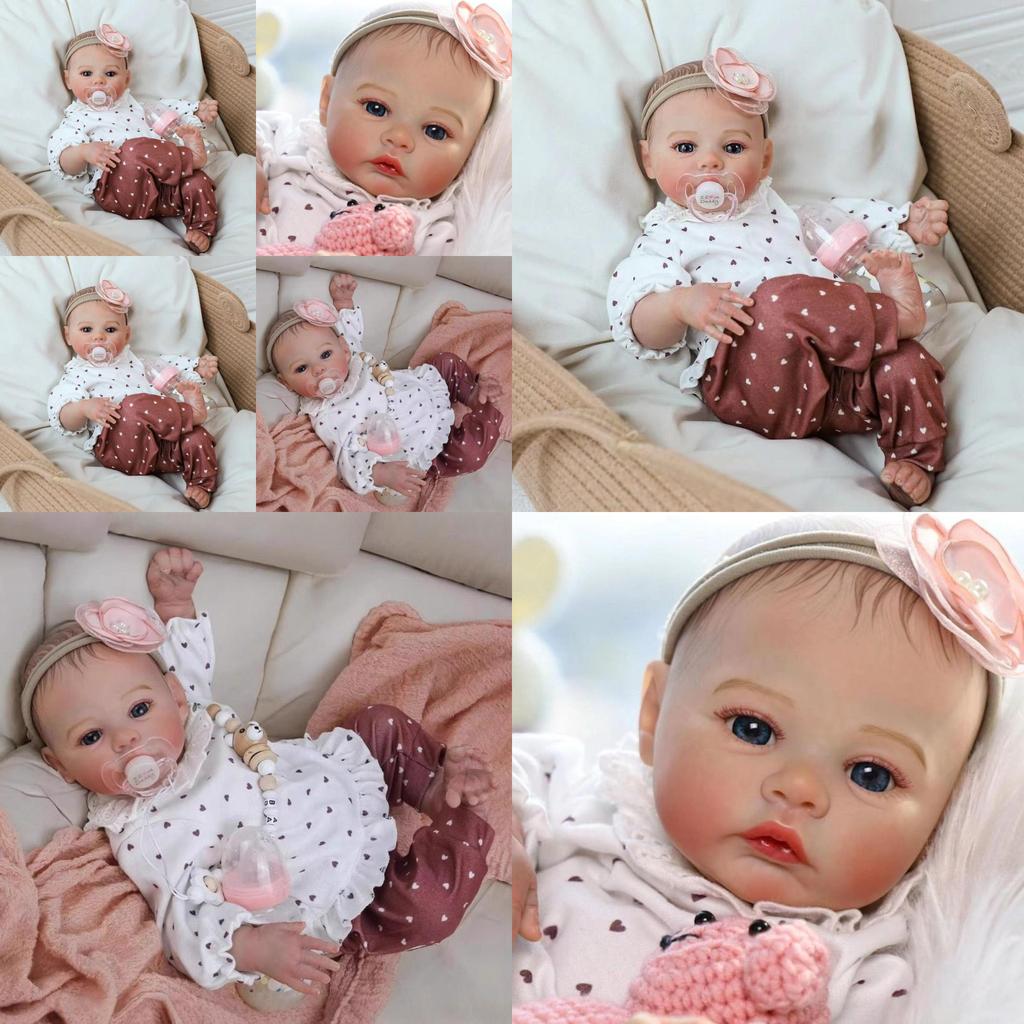 Silicone Reborn Baby Doll 46cm With Realistic Features For Collectors And Giftgiving