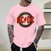 Summer Men's T-shirt 3D Letters Printing Round Neck Short Sleeve T-shirt