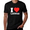 I Love Latinas Tshirt Simple Casual Short Sleeve Cotton Tshirt