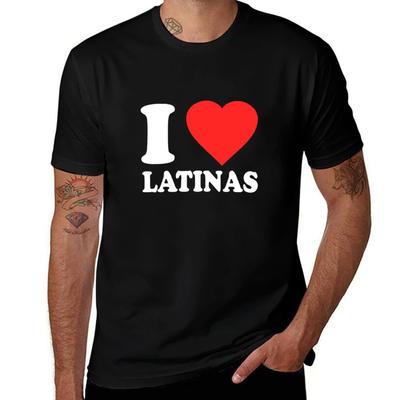 Ik Hou Van Latina's T-shirt Eenvoudig Casual Korte Mouw Katoenen T-shirt