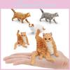 Realistische Katzenskulptur PVC-Tierfigur Für Kinders Lernspielzeug