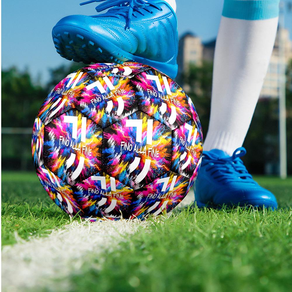 Juventus FC Themen-Fußball Größe 5 Fußball Weiche Haptik Professioneller Trainingsfußball für Outdoor-Sportarten