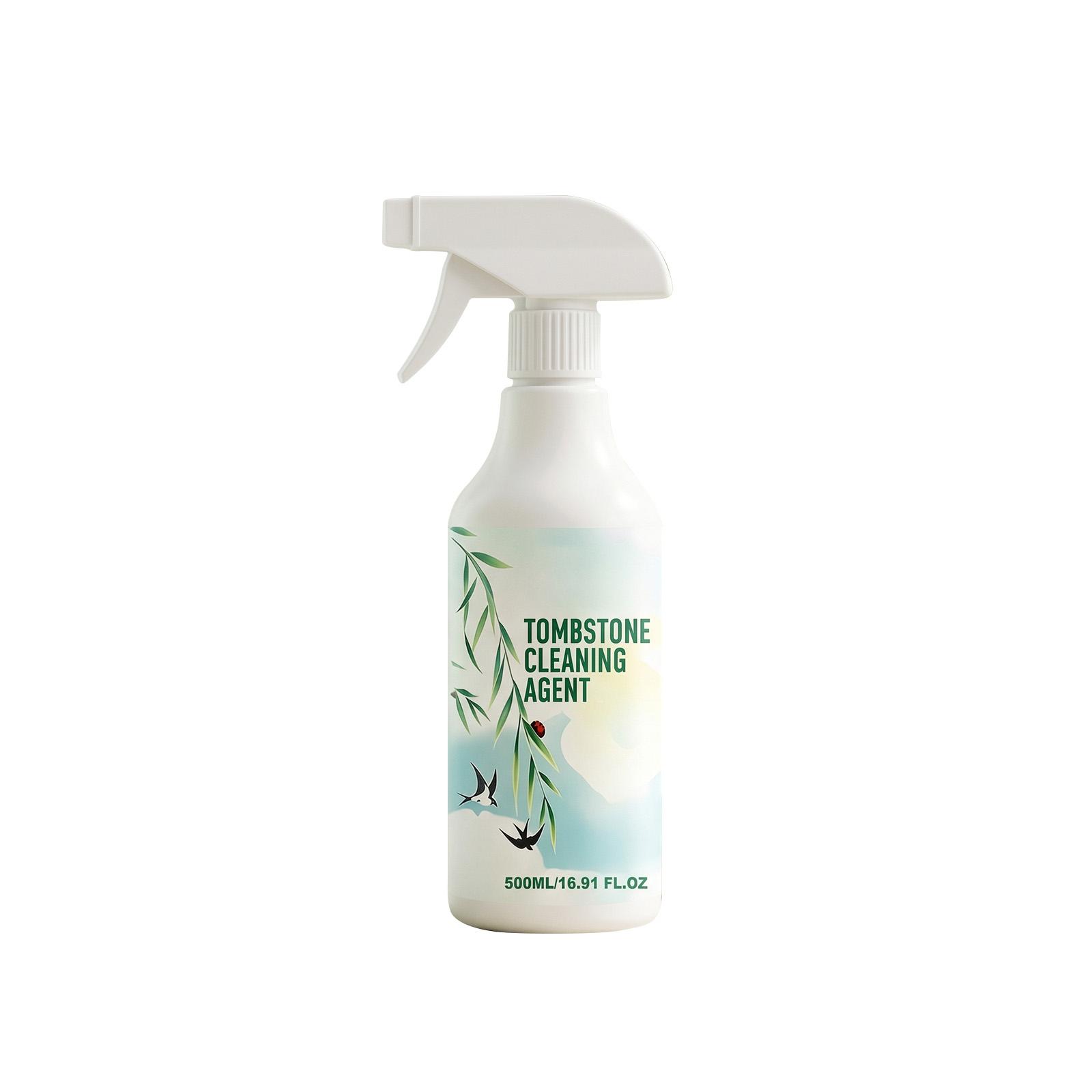 

Tombstone Cleaning Agent Spray 500ml Bottle Suitable for Stone and Monument Surface Cleaning and Maintenance with Easy Spray Application One Size
