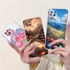 Clear For Oppo Reno 4Z 5G Case Cover CPH2065 Cute Cat Fashion Flowers Painted Soft Back Cover For Oppo Reno4 Z 5G Phone Case