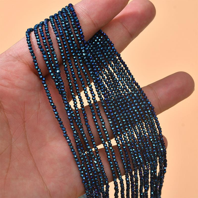 10Strands Faceted Beads 3mm Plated Color Isolation Beads For Jewelry Making DIY Necklace Bracelet Earrings Accessory