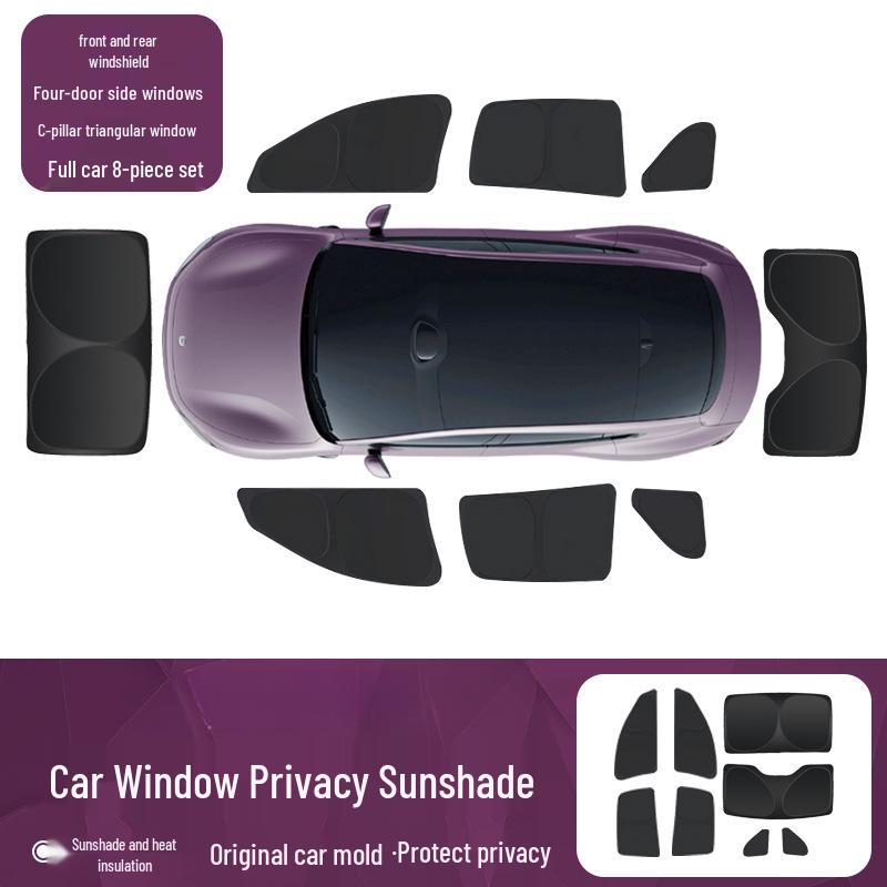Xiaomi SU7 Sunroof Sun Visor: Sunshade, Heat Insulation, Blackout Curtain for Car Roof.