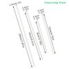 100Pcs White Plastic Lollipop Sticks Hollow Core Lollipop Sucker Sticks For Party Dining Chocolate Sugar Candy