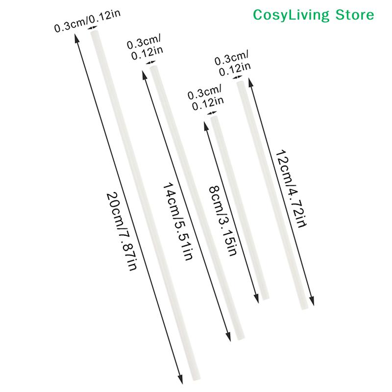 100Pcs White Plastic Lollipop Sticks Hollow Core Lollipop Sucker Sticks For Party Dining Chocolate Sugar Candy