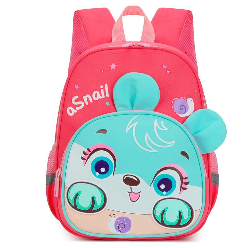 Adorable Cartoon Print Kids Backpack With Breathable Lightweight Design For School