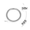 Titanium Steel Basic Curb Chain Bracelet for Men Stainless Steel Cuban Link Chain Wristband Classic Simple Heavy Male Jewelry
