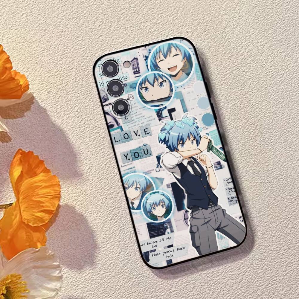 Anime Assassination C-Classroom Phone Case For Samsung Galaxy A73,A72,A71,A70,A53,A52,A51,Soft Silicone Black Cover