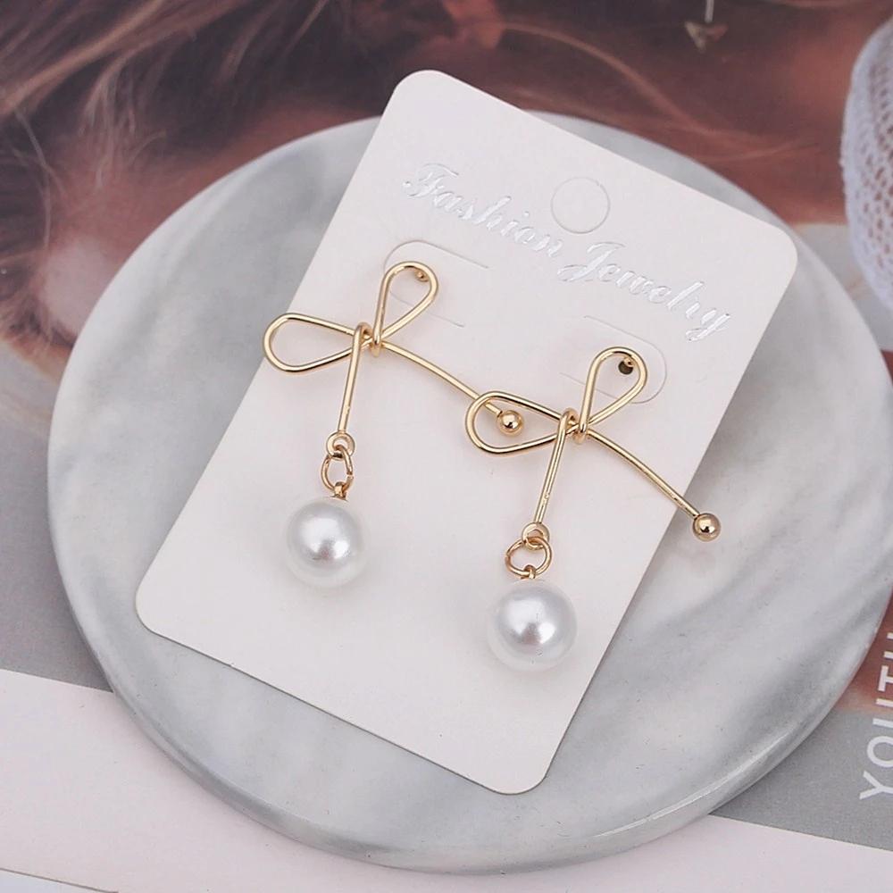 Crystal Black Acrylic Star Heart Round Circle Square Triangle Bow Earrings for Women Party Geometry Trendy Jewelry